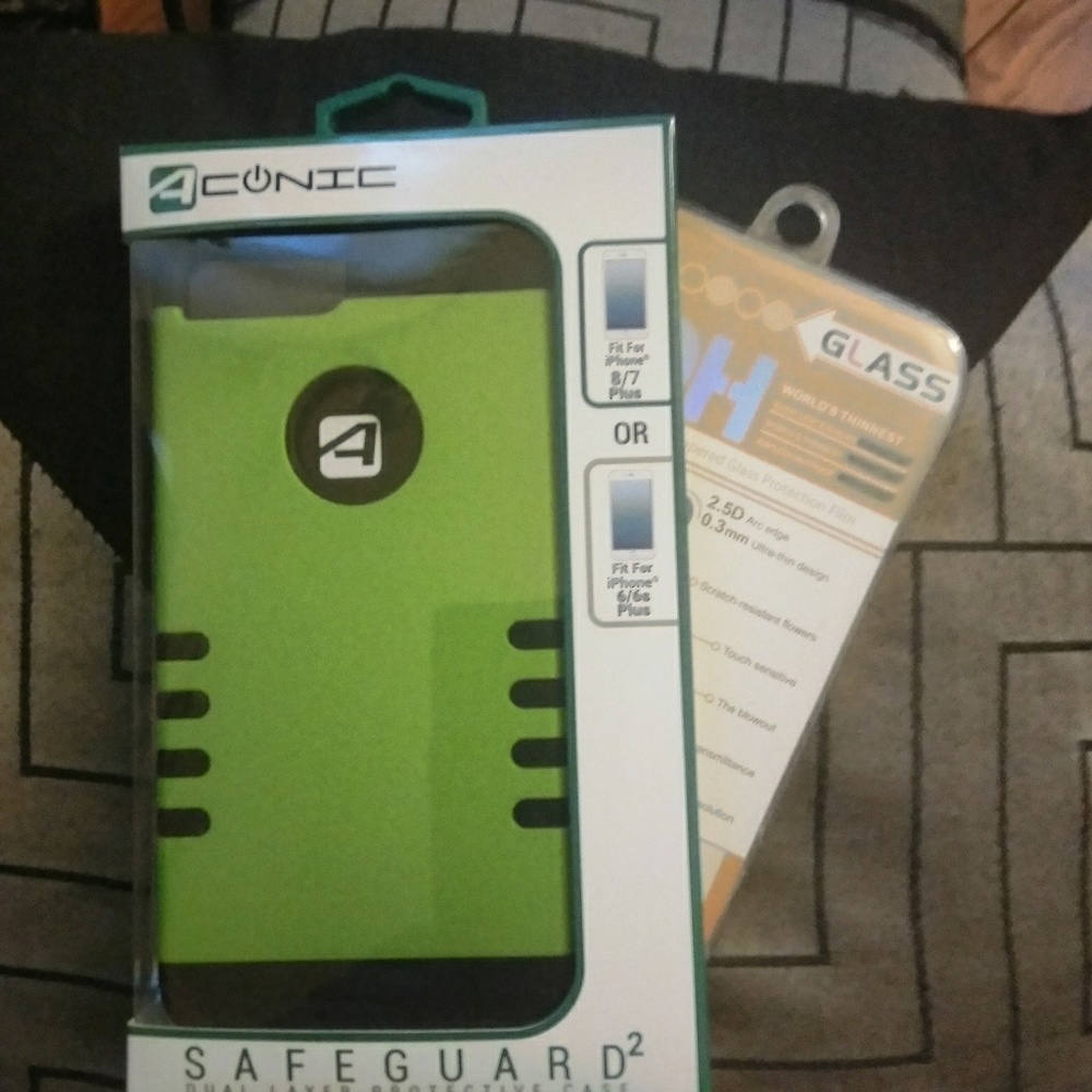 Iphone 6plus case and tempered glass